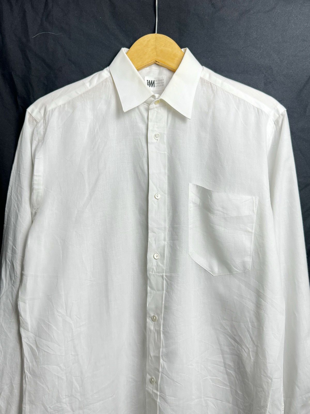 Issey Miyake Issey Miyake White Button Shirt Size US L / EU 52-54 / 3 - 3 Thumbnail