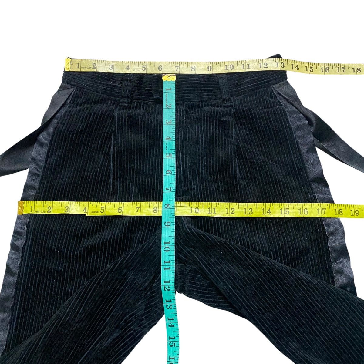 GU × Undercover GU UNDERCOVER Lace Corduroy Baggy Wide Leg Pants Size 26" / US 2 / IT 38 - 15 Thumbnail