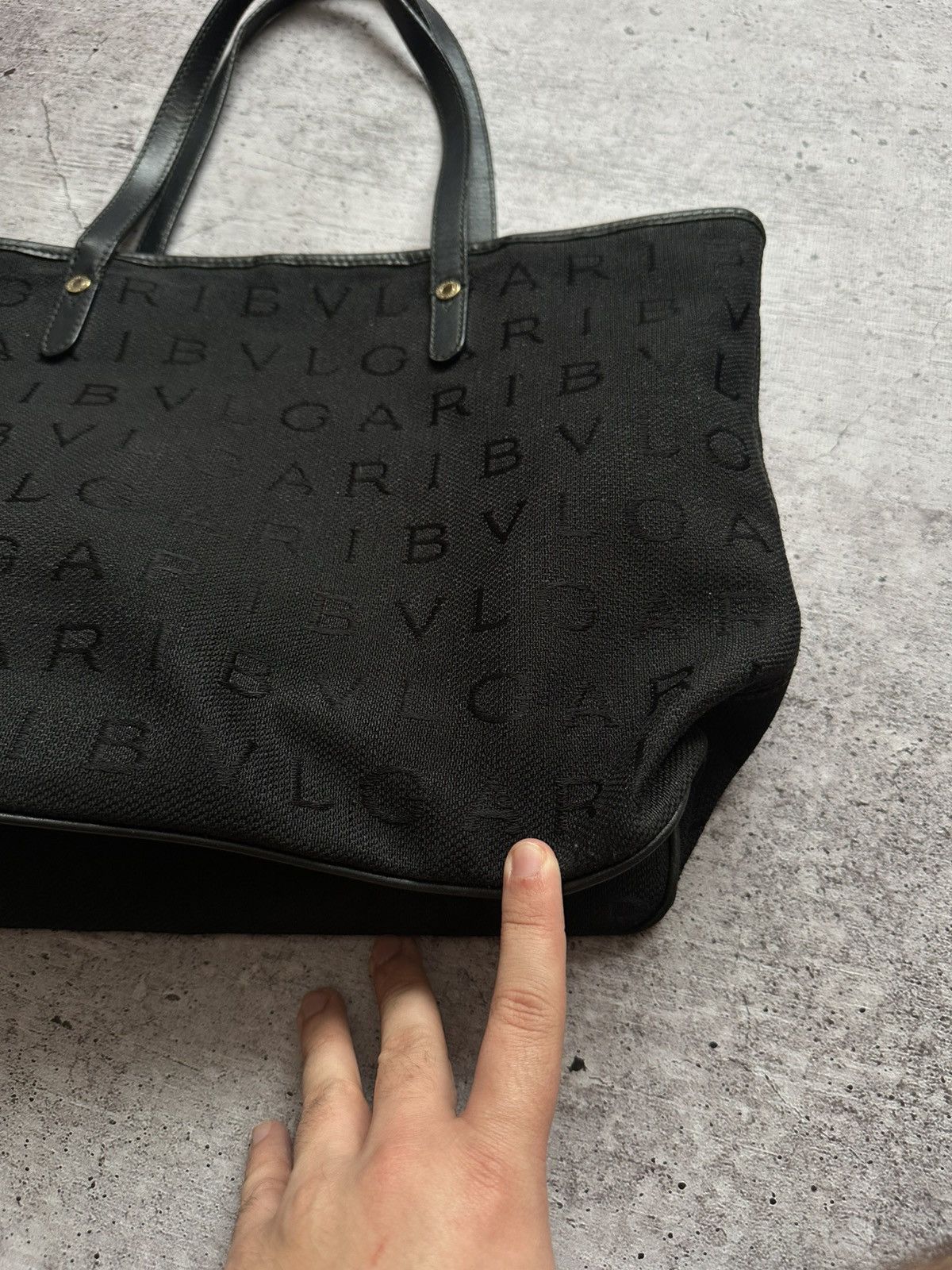 Bvlgari × Vintage Women's Bvlgari Monogram Black Handle Bag Size ONE SIZE - 25 Thumbnail