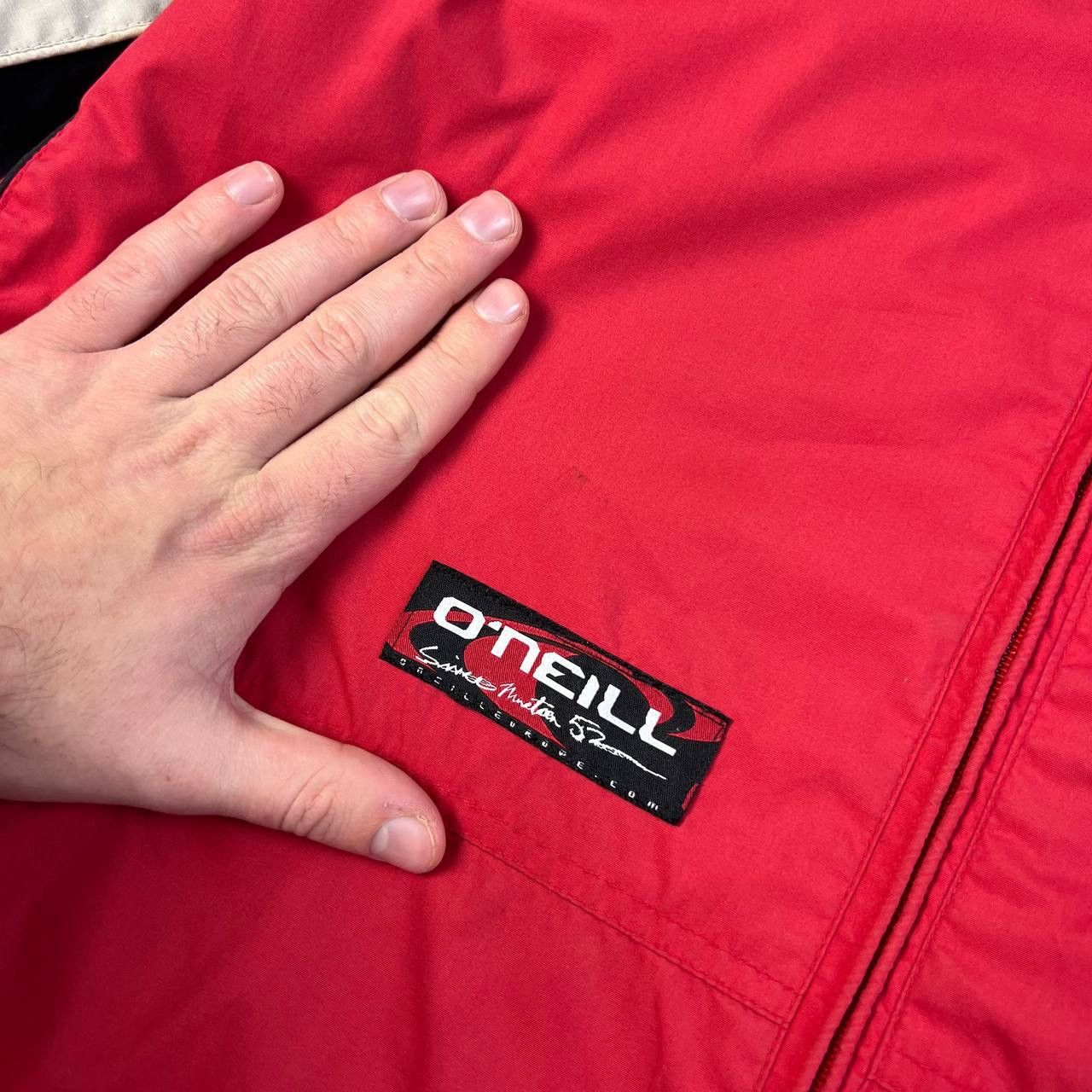 O'Neill Oneill Vintage Y2K Mini Logo Zip Up Jacket Surf Style Size US XL / EU 56 / 4 - 4 Thumbnail
