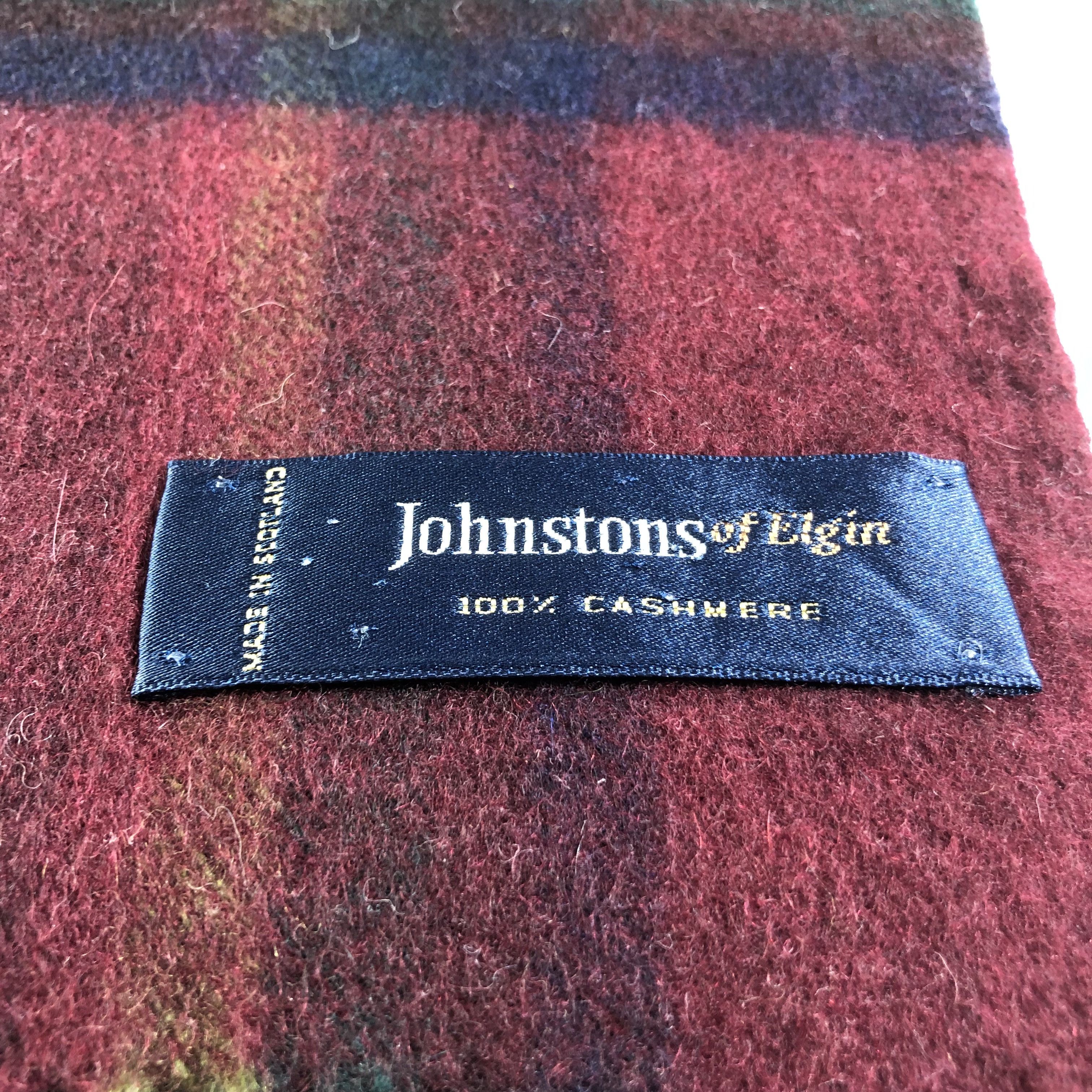 Johnstons Of Elgin Johnstons Of Elgin Tartan Cashmere Scarf Muffler V1554 Size ONE SIZE - 4 Thumbnail