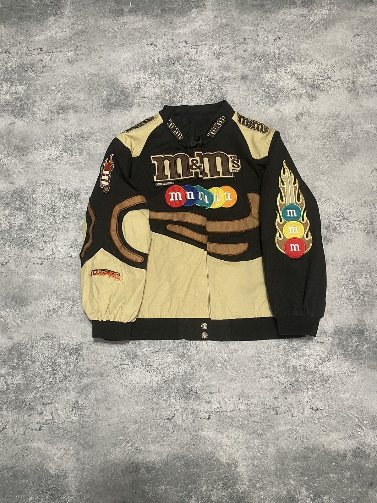 JH Design Vintage M&M's Embroidery Racing Moto Y2K Jacket S Size US S / EU 44-46 / 1 - 1 Thumbnail