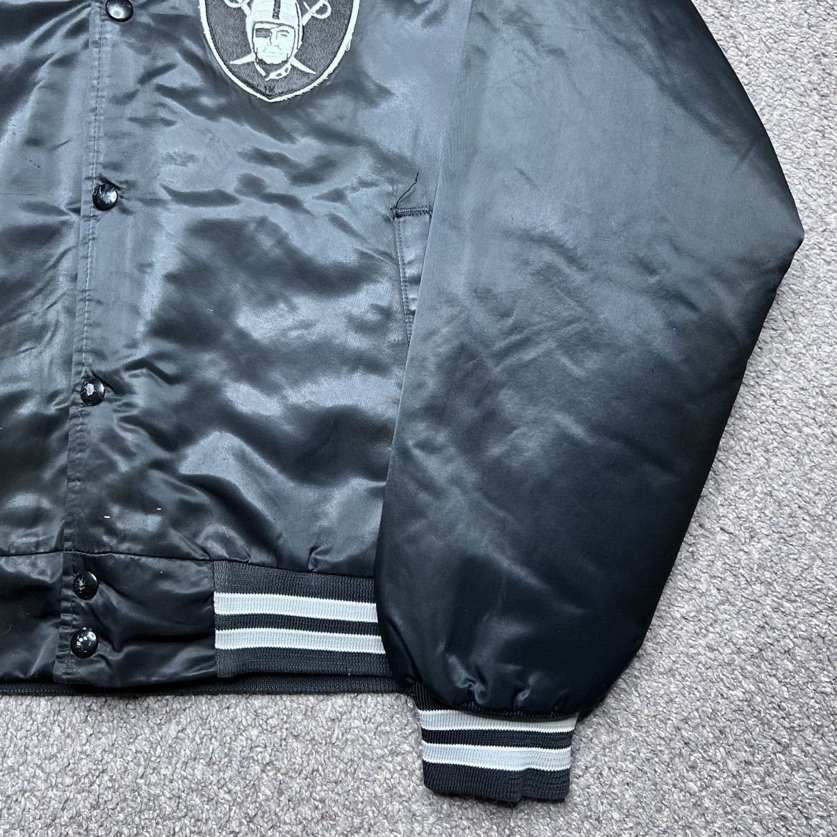 Chalk Line 1980s Raiders Shield Football Chalk Line Satin Bomber Jacket Size US L / EU 52-54 / 3 - 12 Thumbnail
