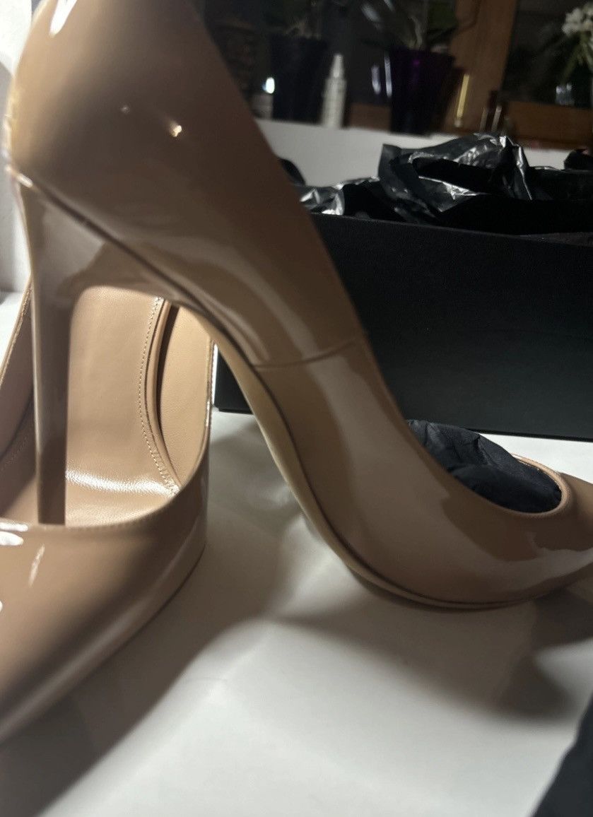 Saint Laurent Paris Anja Patent Leather Heels Size US 9.5 / IT 39.5 - 2 Thumbnail