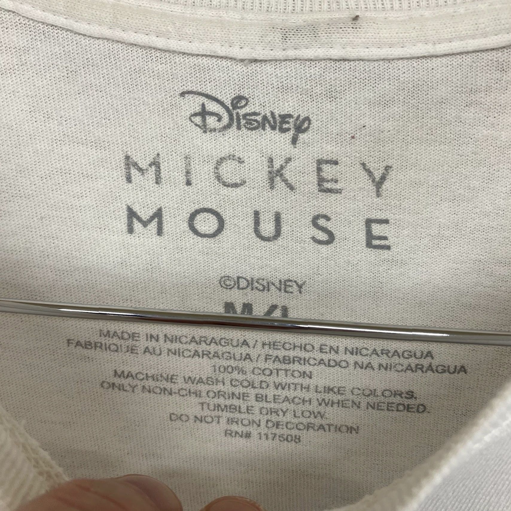 Disney Disney T Shirt Mens M White Mickey Mouse Short Sleeve Retro 80s Airbrush Art Shirt Size US M / EU 48-50 / 2 - 4 Thumbnail