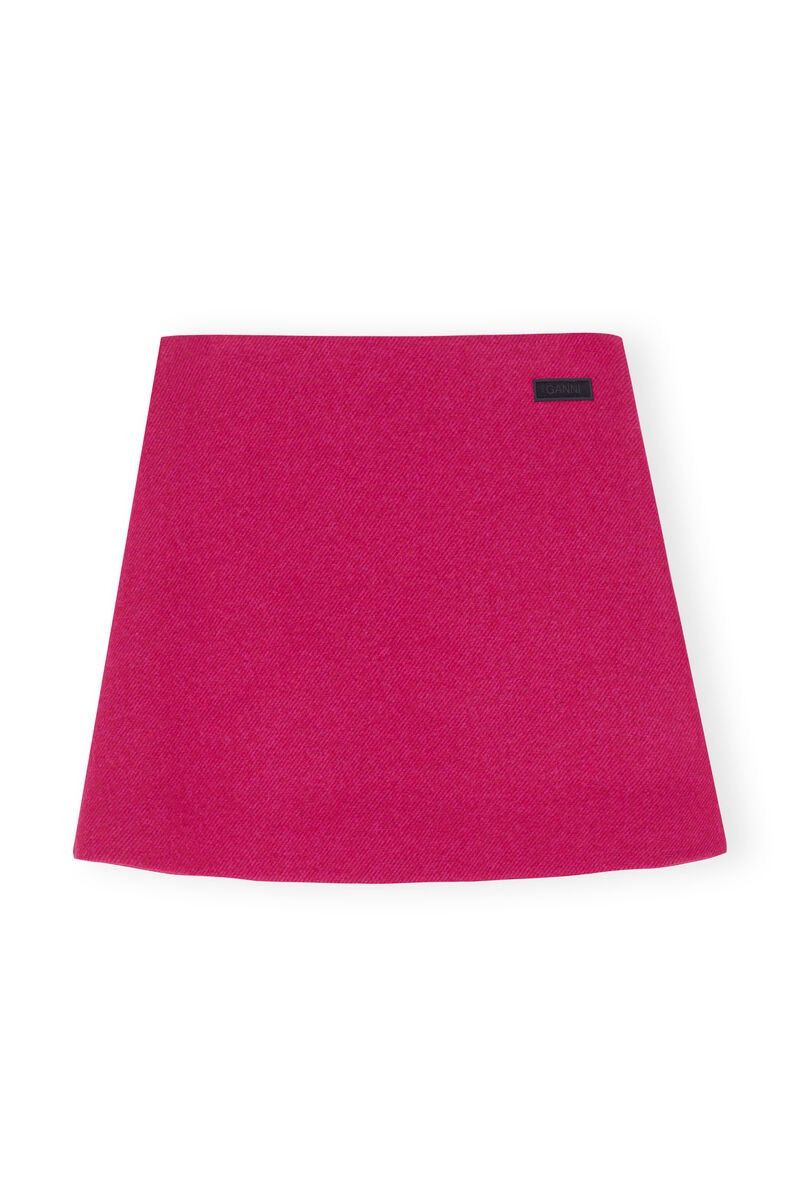 Ganni Ganni Wool Mini Skirt Size 25" / US 0 / IT 36 - 1 Thumbnail