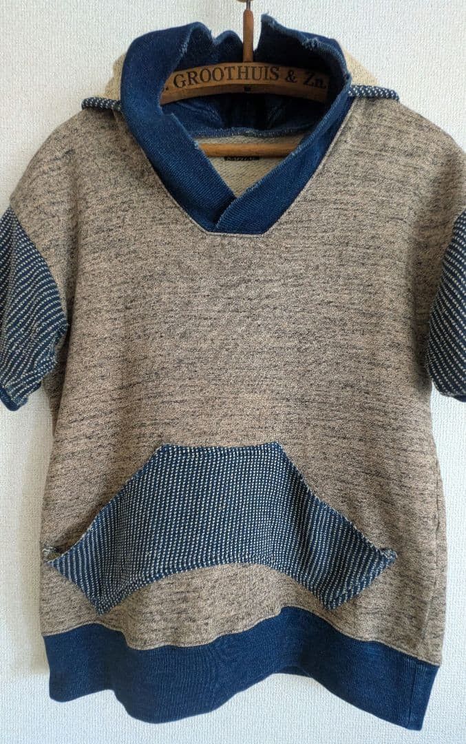 Kapital Capital Sashiko Short Sleeve Hoodie Size US M / EU 48-50 / 2 - 3 Thumbnail