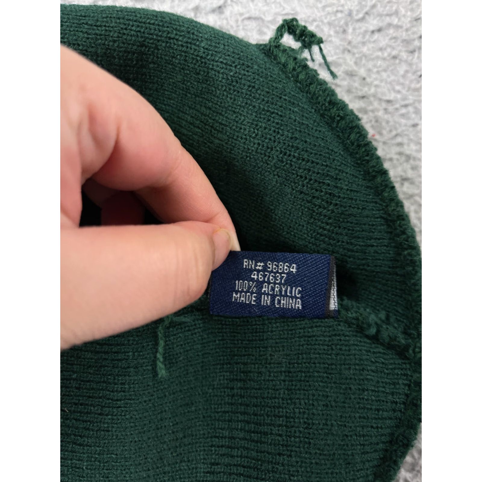 Vintage Utah Valley University Beanie Toque Adult One Size Green Knit 100% Acrylic Hat Unisex Adults Beanie School Ski University Mens Womens Boys Girls Size ONE SIZE - 7 Thumbnail