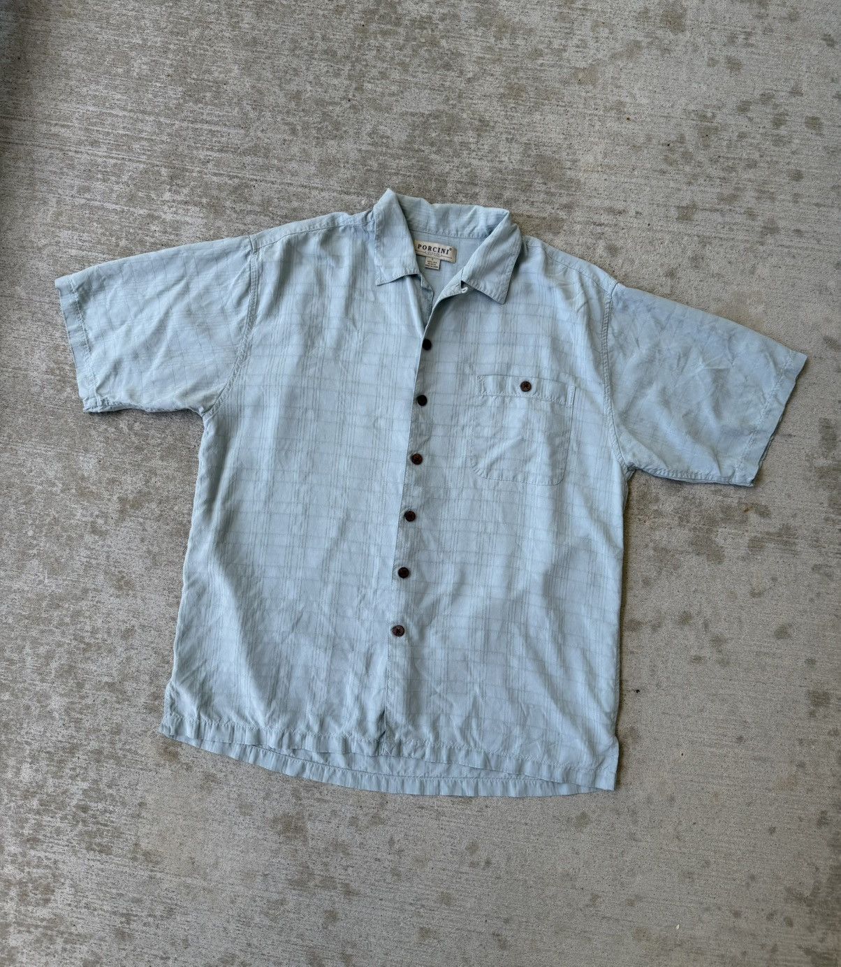 Other Silk Camp Collar Button Up Short Sleeve Shirt Size US L / EU 52-54 / 3 - 1 Thumbnail