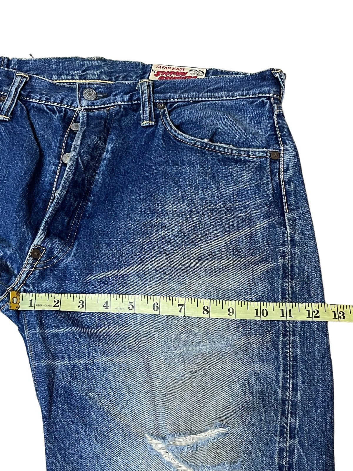 Evisu SICK🔥VINTAGE EVISU PARIS SIOTANI BROTHERS SELVEDGE JEANS Size US 36 / EU 52 - 14 Thumbnail
