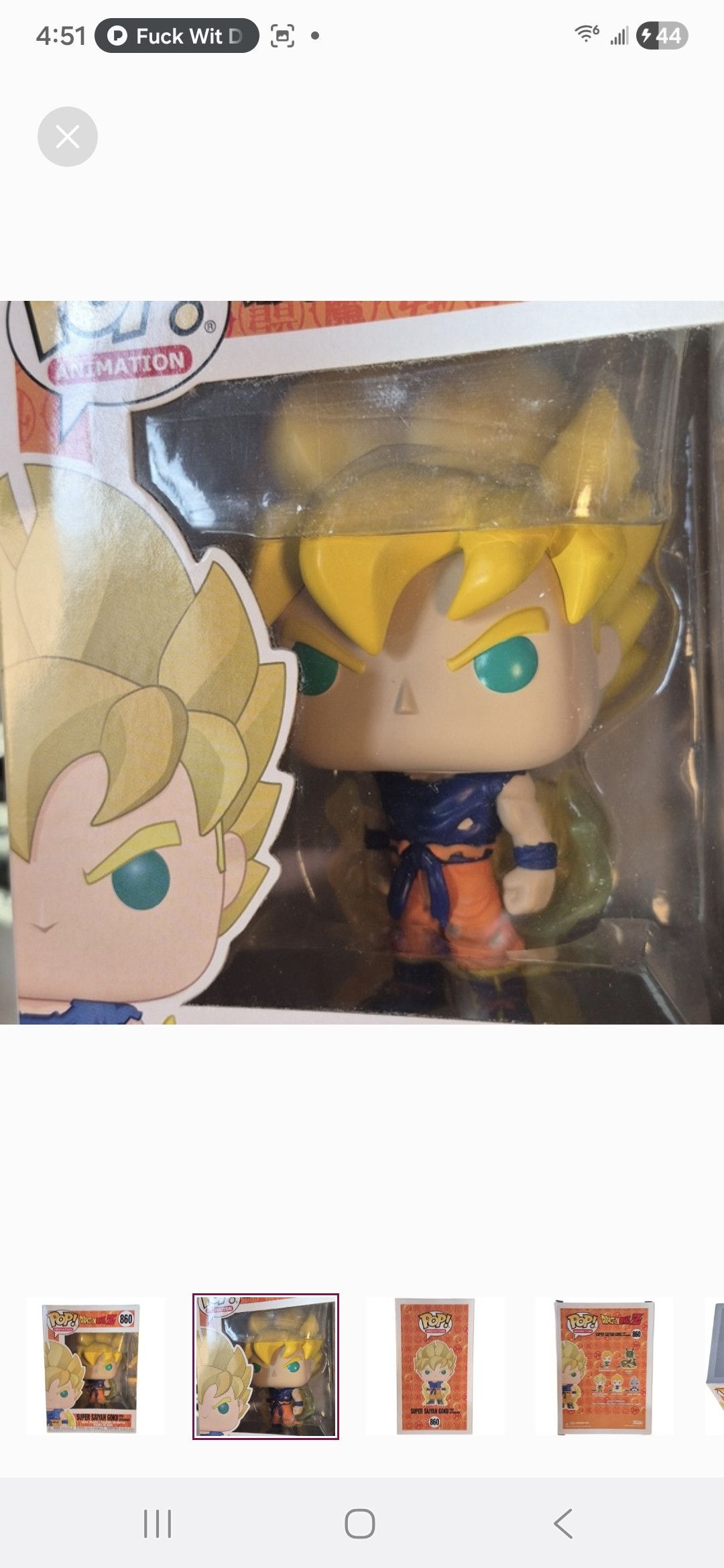 Other Funko × Dragon Ball Z Super Saiyan Goku Funko POP Vinyl Size ONE SIZE - 2 Thumbnail
