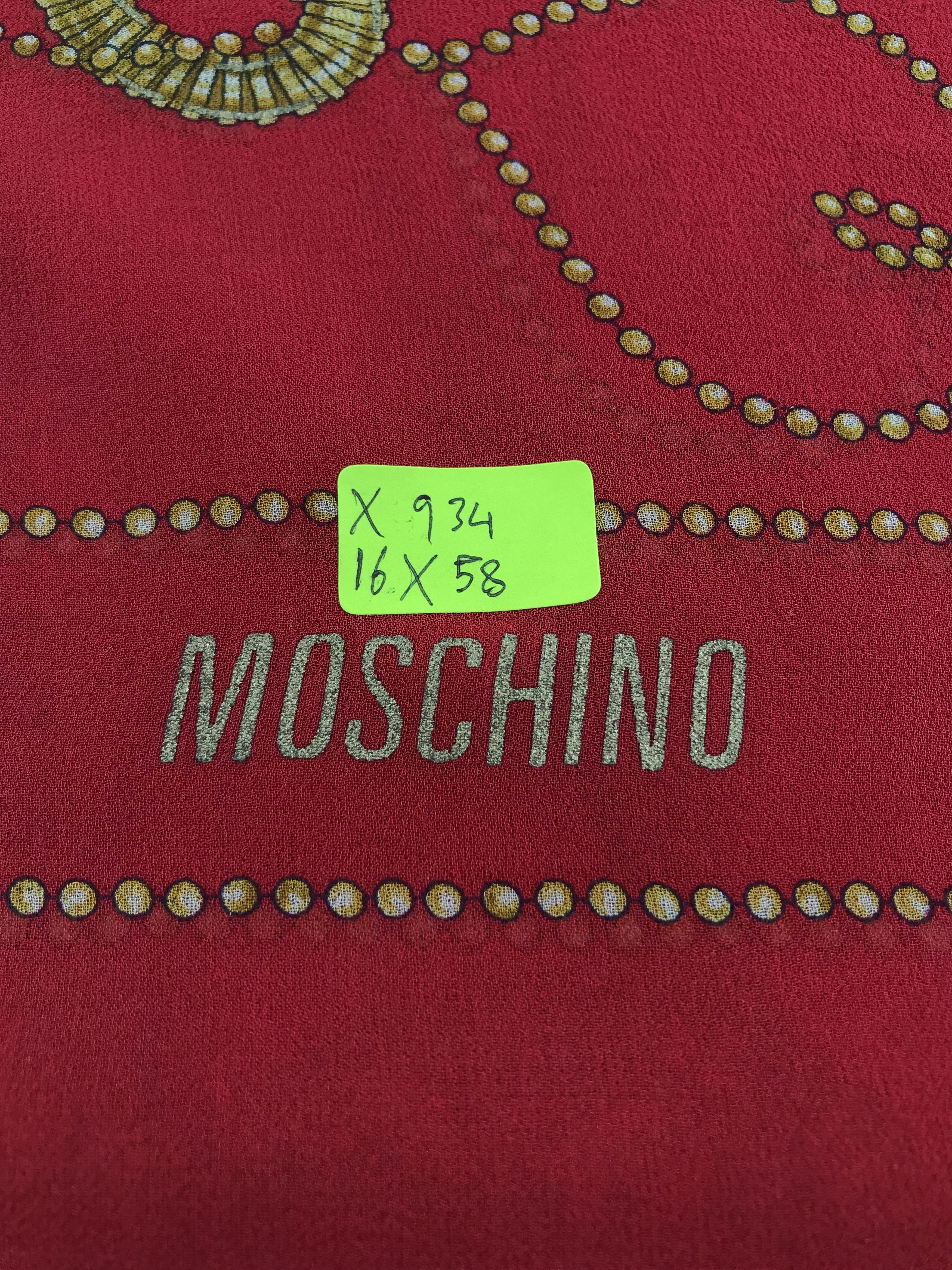 Vintage Vintage Moschino Silk Scarf Size ONE SIZE - 6 Thumbnail