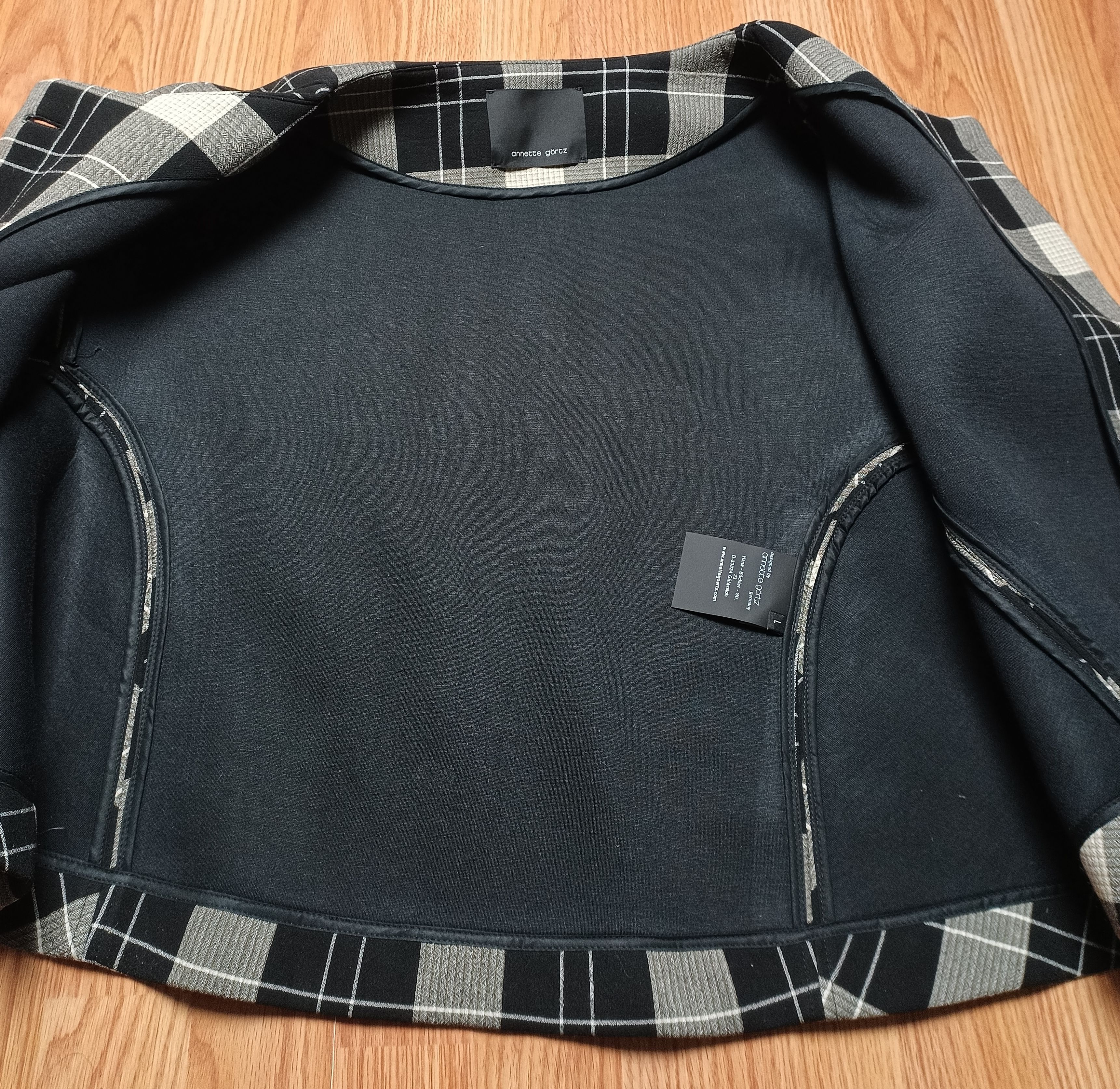 Annette Gortz Annette Gortz Paula Scuba Plaid Print Jacket Size L Size L / US 10 / IT 46 - 8 Thumbnail