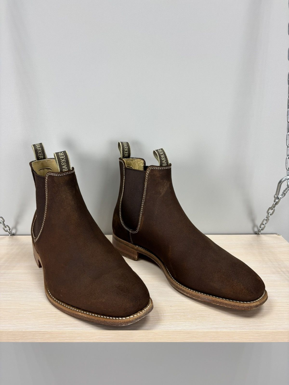 Barker Mens shoes Barker England Size 8 Color Brown Size US 8 / EU 41 - 3 Thumbnail