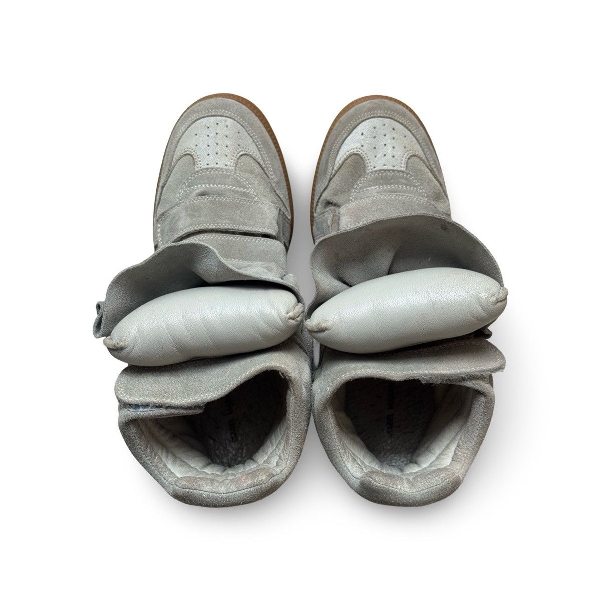 Isabel Marant isabel marant bekett beige suede wedge sneakers Size US 6 / IT 36 - 10 Thumbnail
