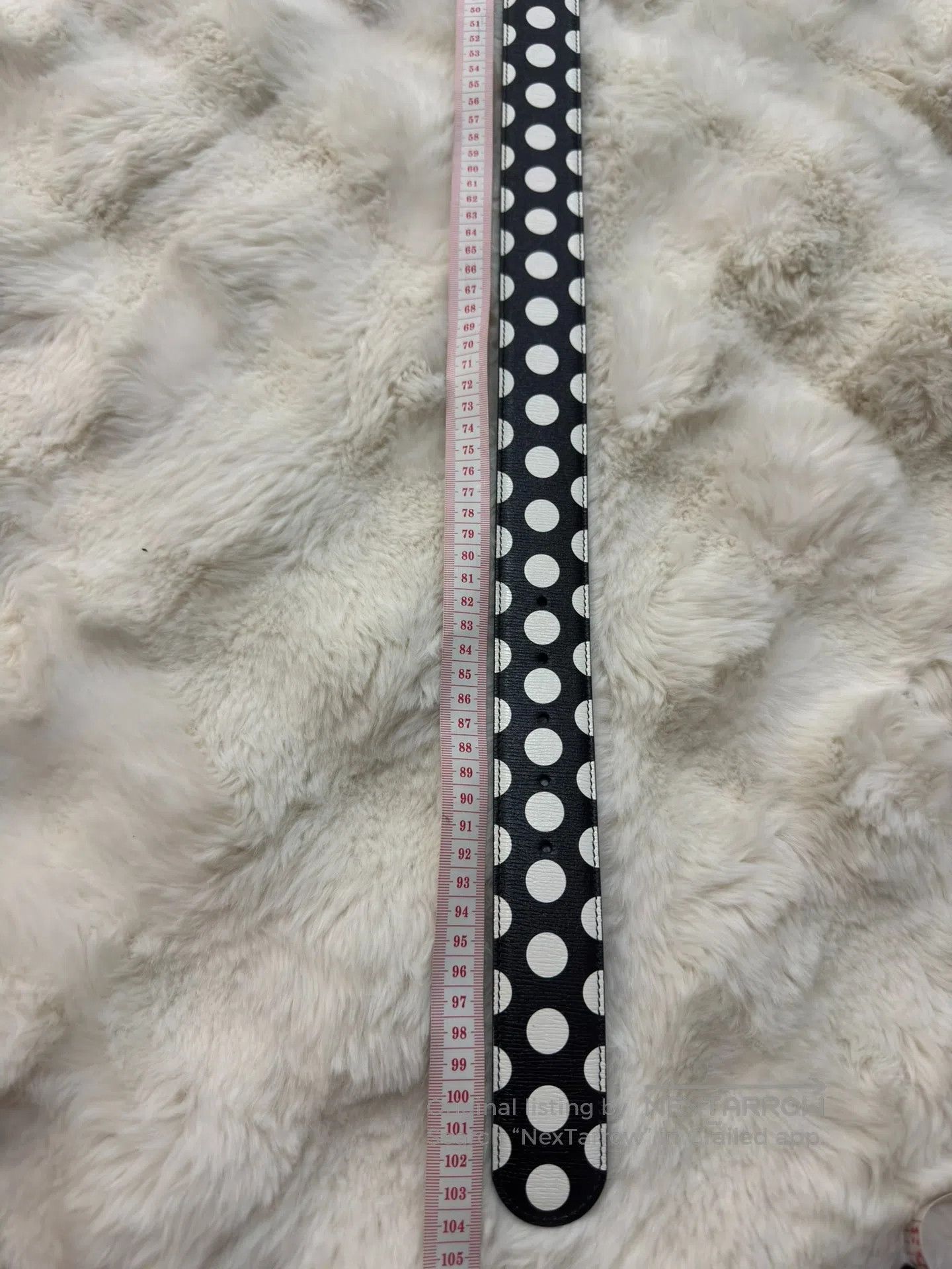 Gucci Guicci size 85 Polka Dot Gold Buckle Belt| Size ONE SIZE - 7 Thumbnail