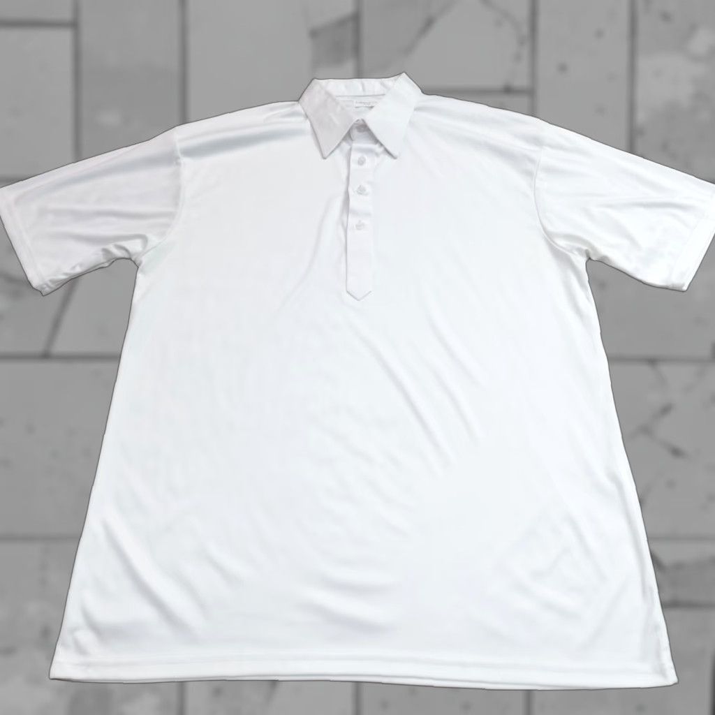 CO Collars & Co Polo Shirt XL White Solid Short Sleeve Men Polo Collar Shirt Collars & Co Mens XL White Polo Shirt Solid Short Sleeve Size US XL / EU 56 / 4 - 1 Thumbnail
