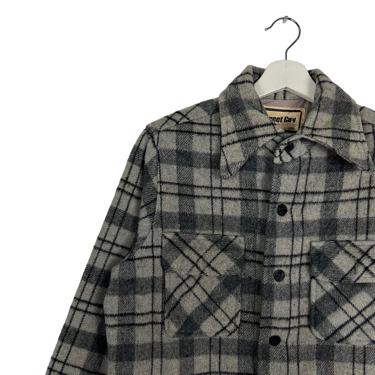 Japanese Brand × Vintage 🔥 VINTAGE STREET GUY PLAID WOOL CPO JACKET Size US M / EU 48-50 / 2 - 7 Thumbnail
