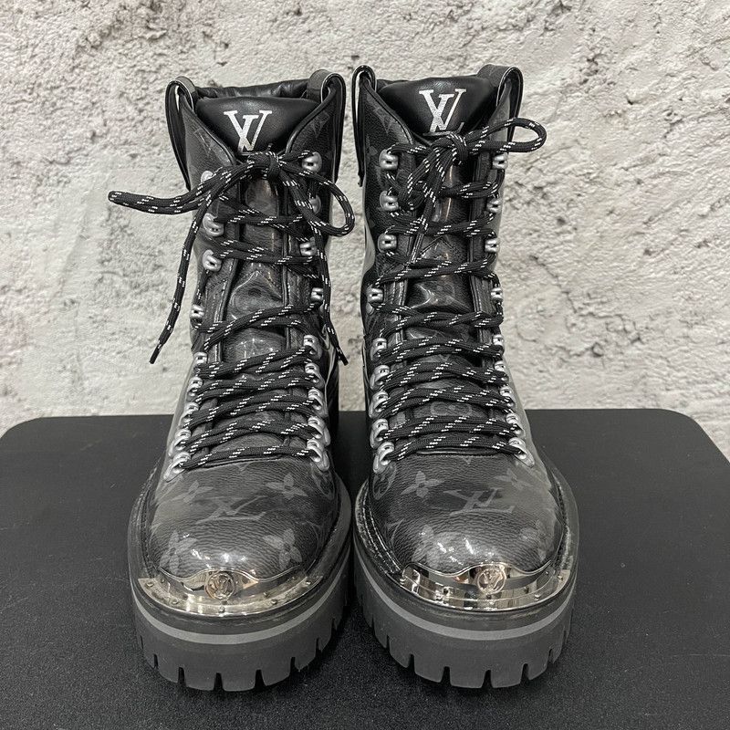 Louis Vuitton Louis Vuitton Black Short Martin Boots for Men -2508 Size US 8.5 / IT 38.5 - 2 Thumbnail