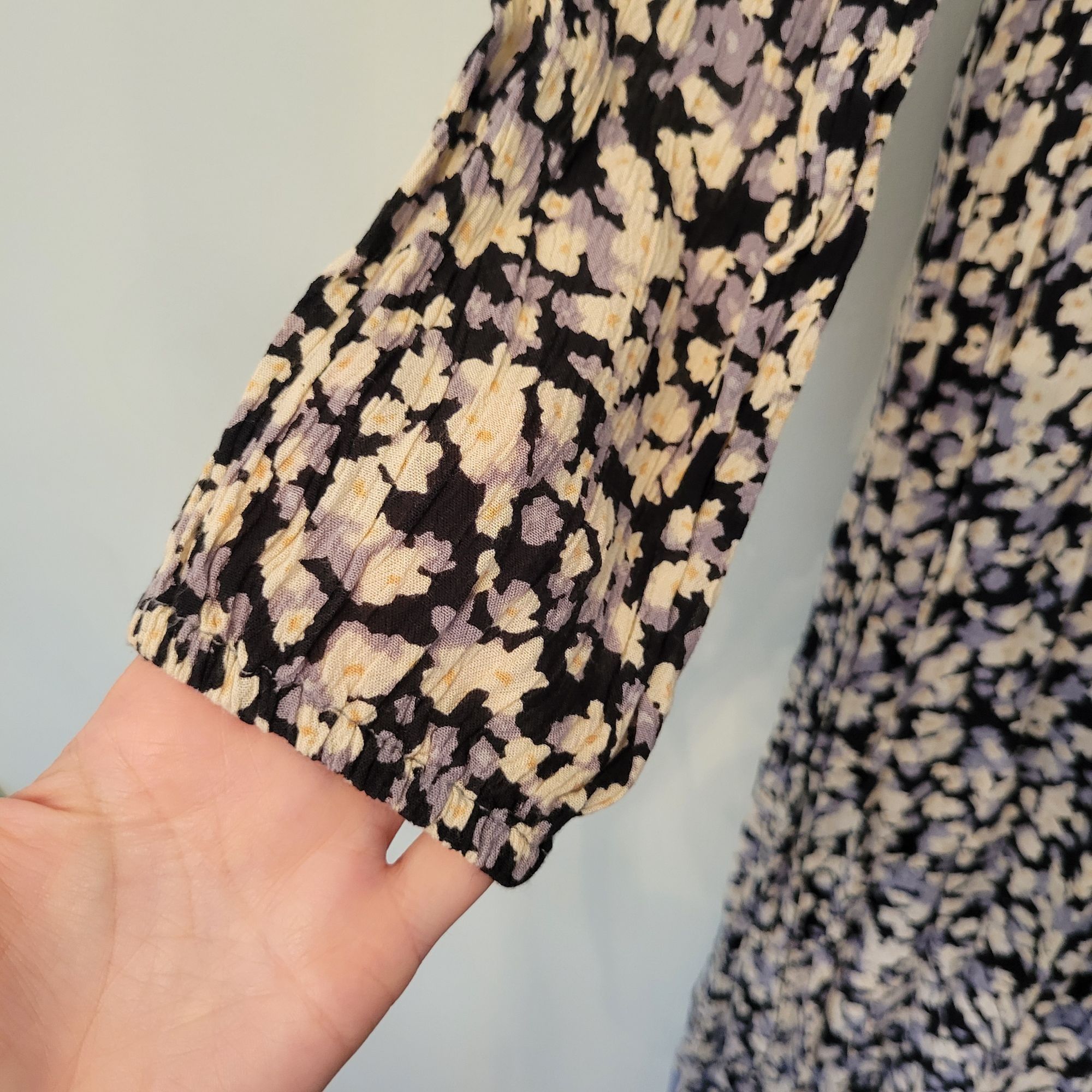 Billabong Billabong Blue Floral Maxi Dress M Long Sleeves ALLEGRA Kimo Size M / US 6-8 / IT 42-44 - 9 Thumbnail