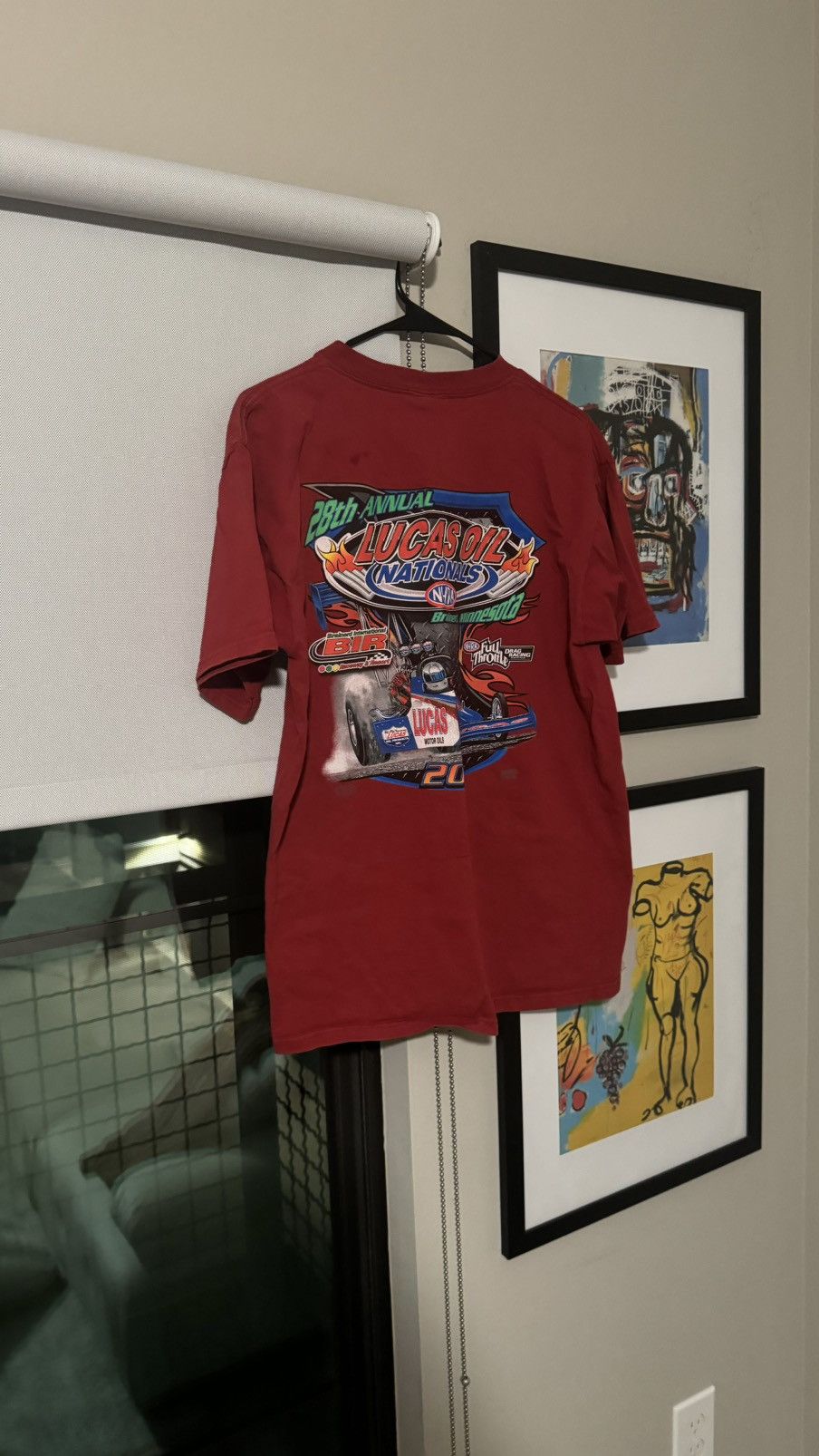 Anvil NHRA Lucas Oil 2009 Nationals Tee Shirt Size US L / EU 52-54 / 3 - 3 Thumbnail