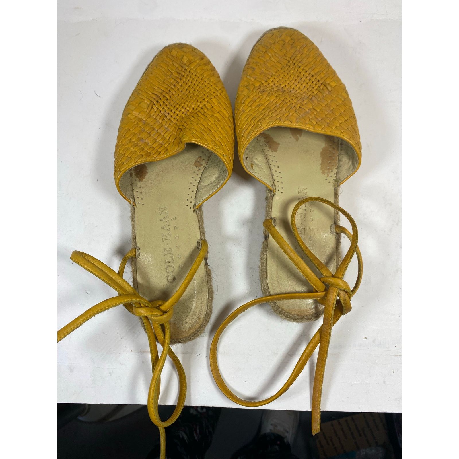 Cole Haan Cole Haan Wrap Around Yellow Sandals 7.5W Size US 7.5 / IT 37.5 - 6 Thumbnail