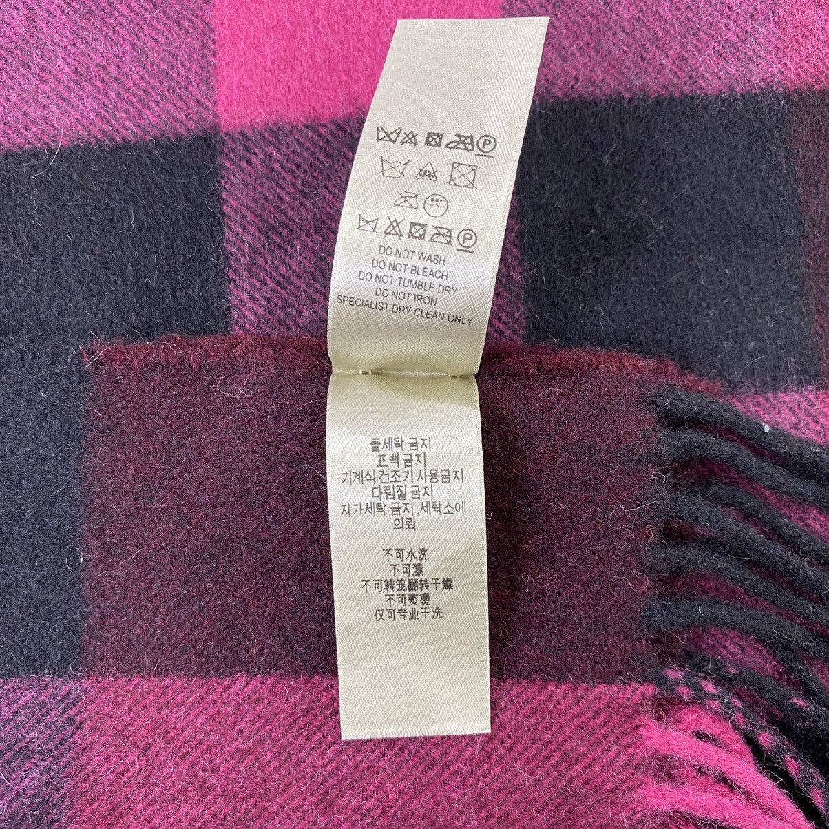 Burberry × Vintage Burberry Cashmere Scarf / Muffler / Neckwear -T1331 Size ONE SIZE - 7 Thumbnail