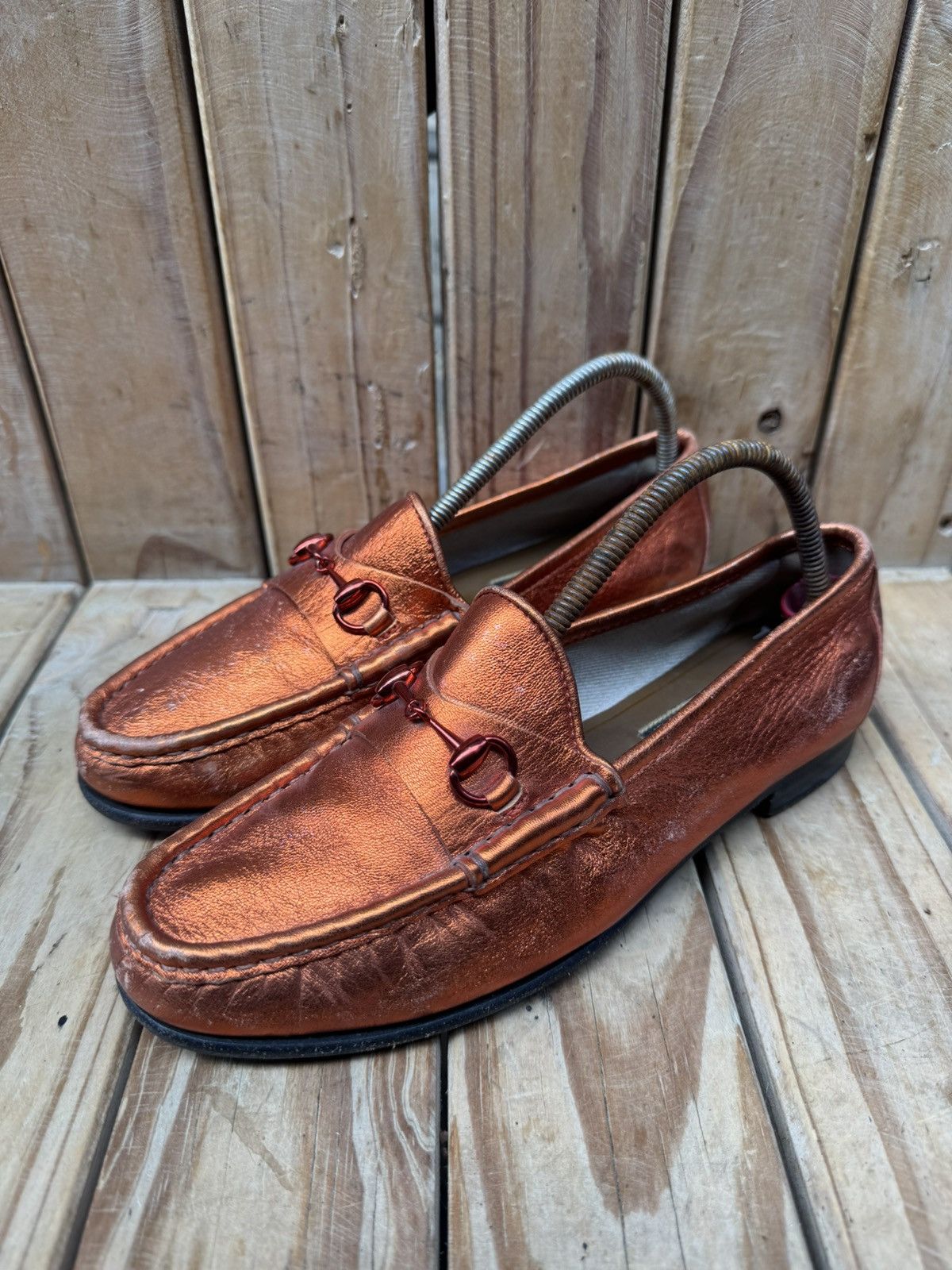 Gucci Gucci 1953 Orange women’s leather flats sz EUR 35.5 USA 5.5 Size US 5.5 / IT 35.5 - 1 Thumbnail