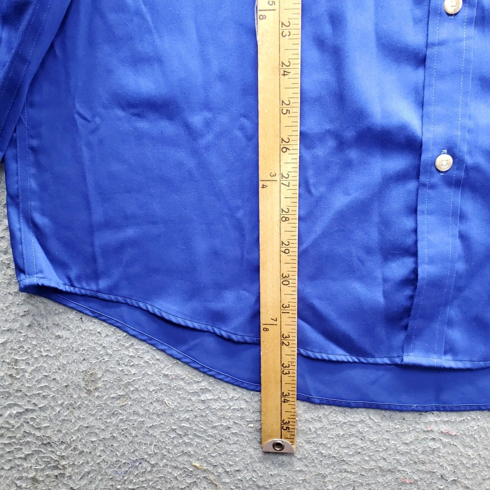 Lands' End Lands' End Shirt Mens XL Blue Classic Button-Down Long Sleeve Chest Pocket Shirt Size US XL / EU 56 / 4 - 3 Thumbnail