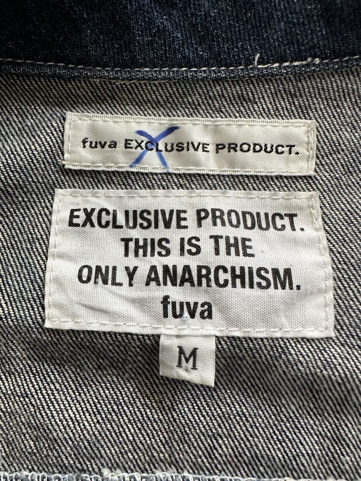 PEEL&LIFT Y2k FUVA Anarchism trucker denim jacket Size US M / EU 48-50 / 2 - 20 Thumbnail