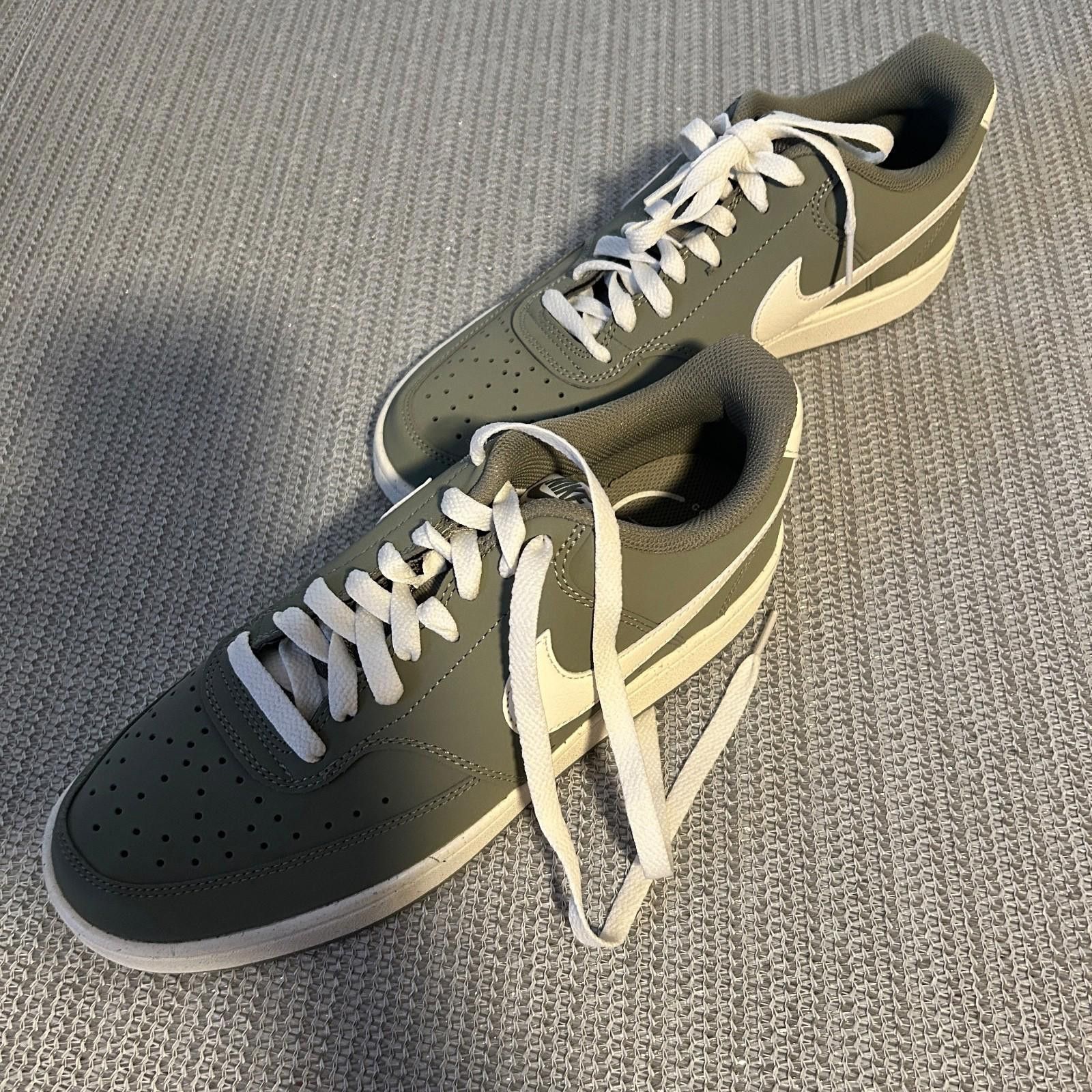 Nike Size 8.5 - Nike Court Vision Premium Low Light Army Sail Size US 8.5 / EU 41-42 - 7 Thumbnail