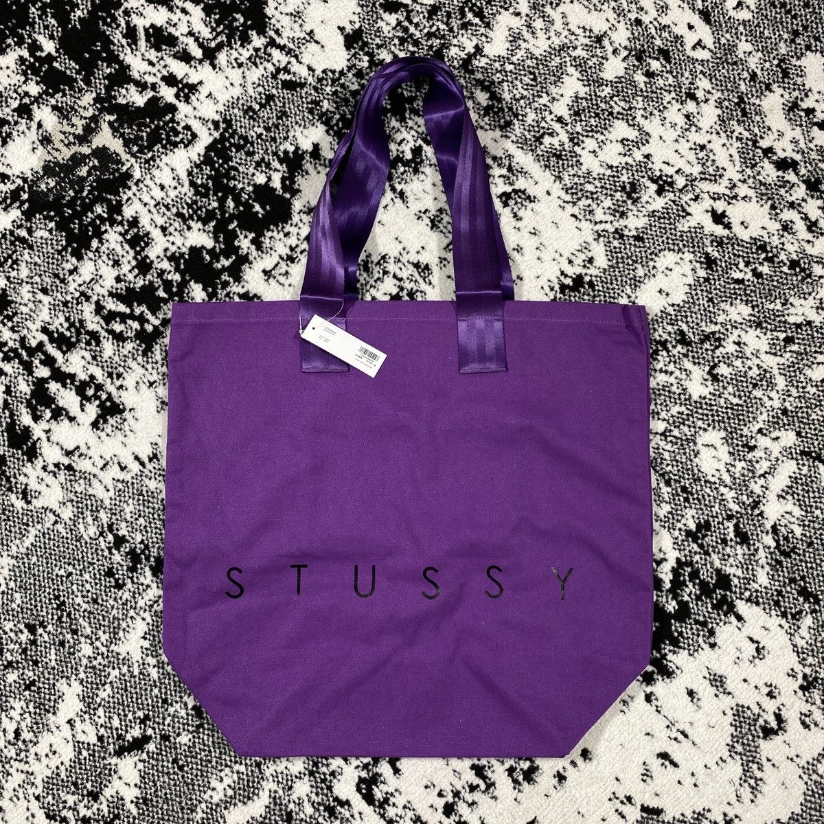 Stussy × Vintage STUSSY LARGE TOTE BAG PURPLE Size ONE SIZE - 1 Thumbnail