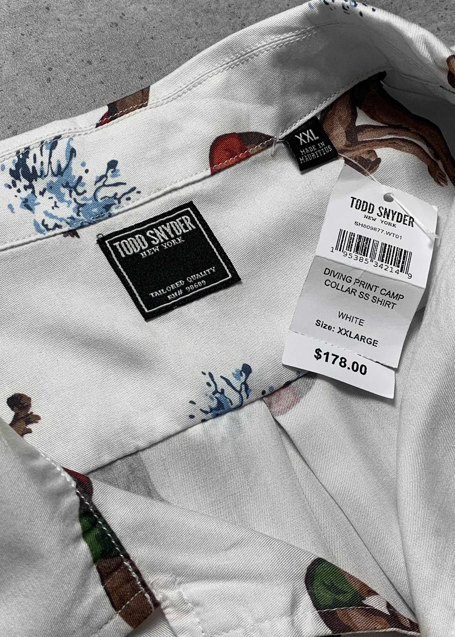 Todd Snyder Todd Snyder Diving Print Camp Collar Shirt - XXL Size US XXL / EU 58 / 5 - 3 Thumbnail