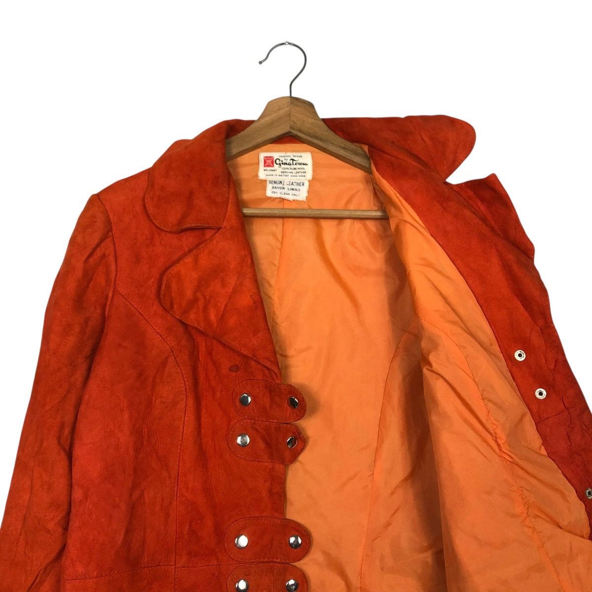 Vintage 🔥VINTAGE CHORE WORK LEATHER JACKET GINATERESA ISSEY MIYAKE Size US M / EU 48-50 / 2 - 14 Thumbnail