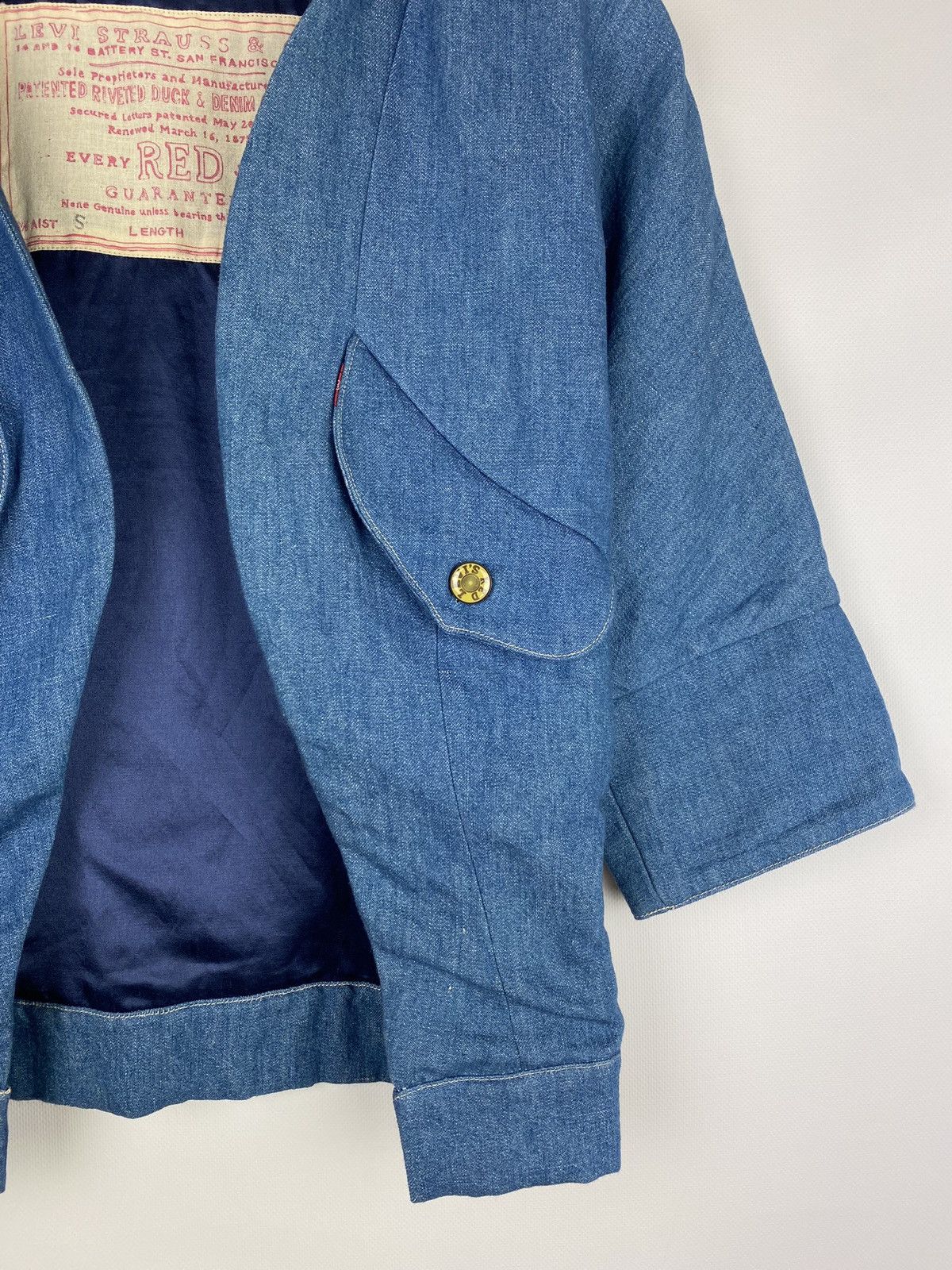 Levi's Vintage Clothing Rare Levi’s Vintage Clothing Red Jeans denim kimono jacket Size S / US 4 / IT 40 - 7 Thumbnail