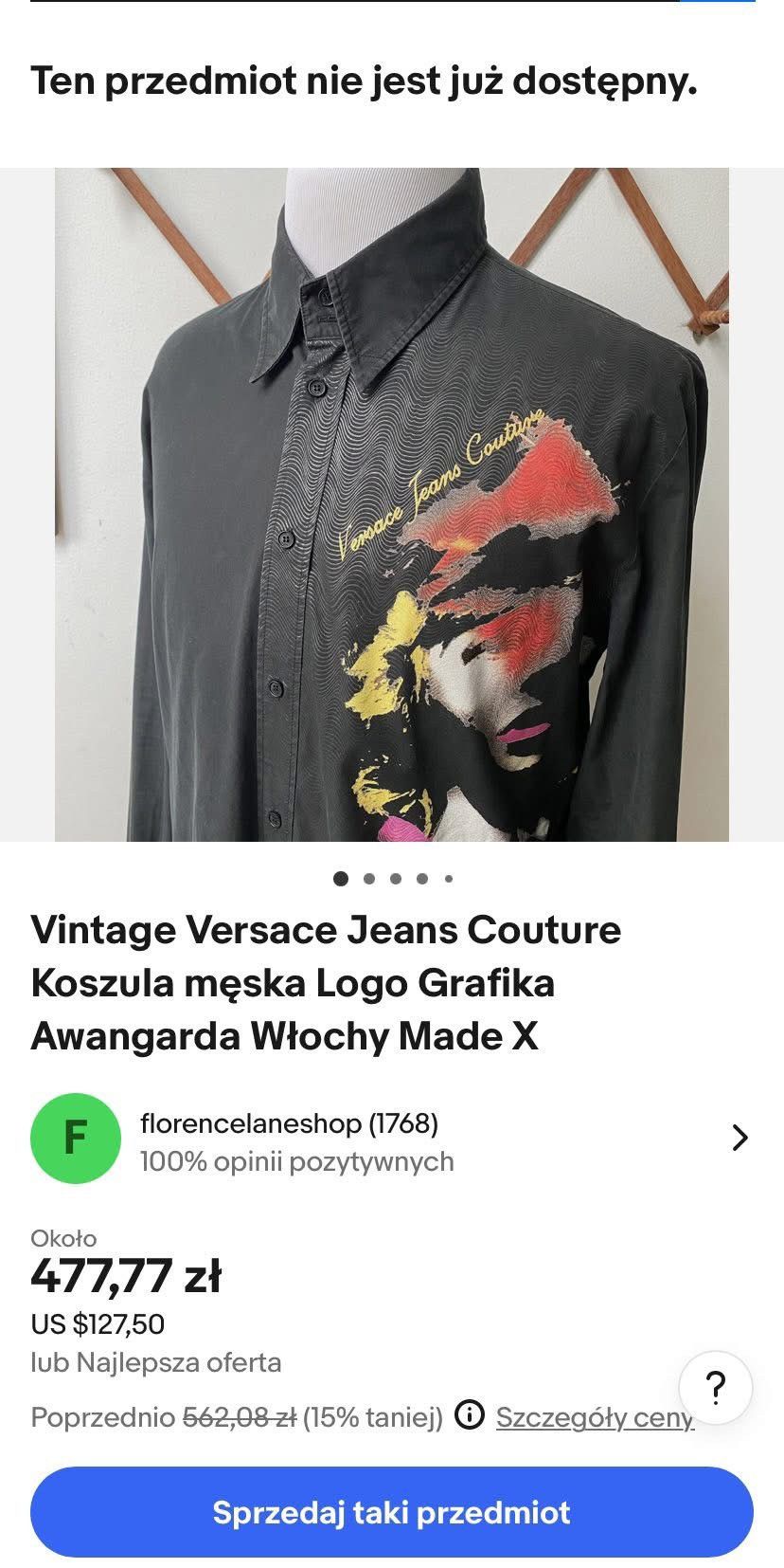 Versace × Versace Jeans Couture Versace jeans couture print shirt Size US S / EU 44-46 / 1 - 10 Thumbnail