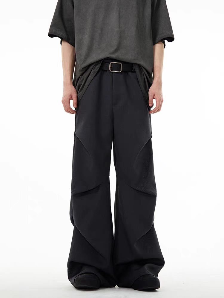 Japanese Brand × Vintage High Street Pleated Black Baggy Casual Pants Size US 30 / EU 46 - 1 Thumbnail