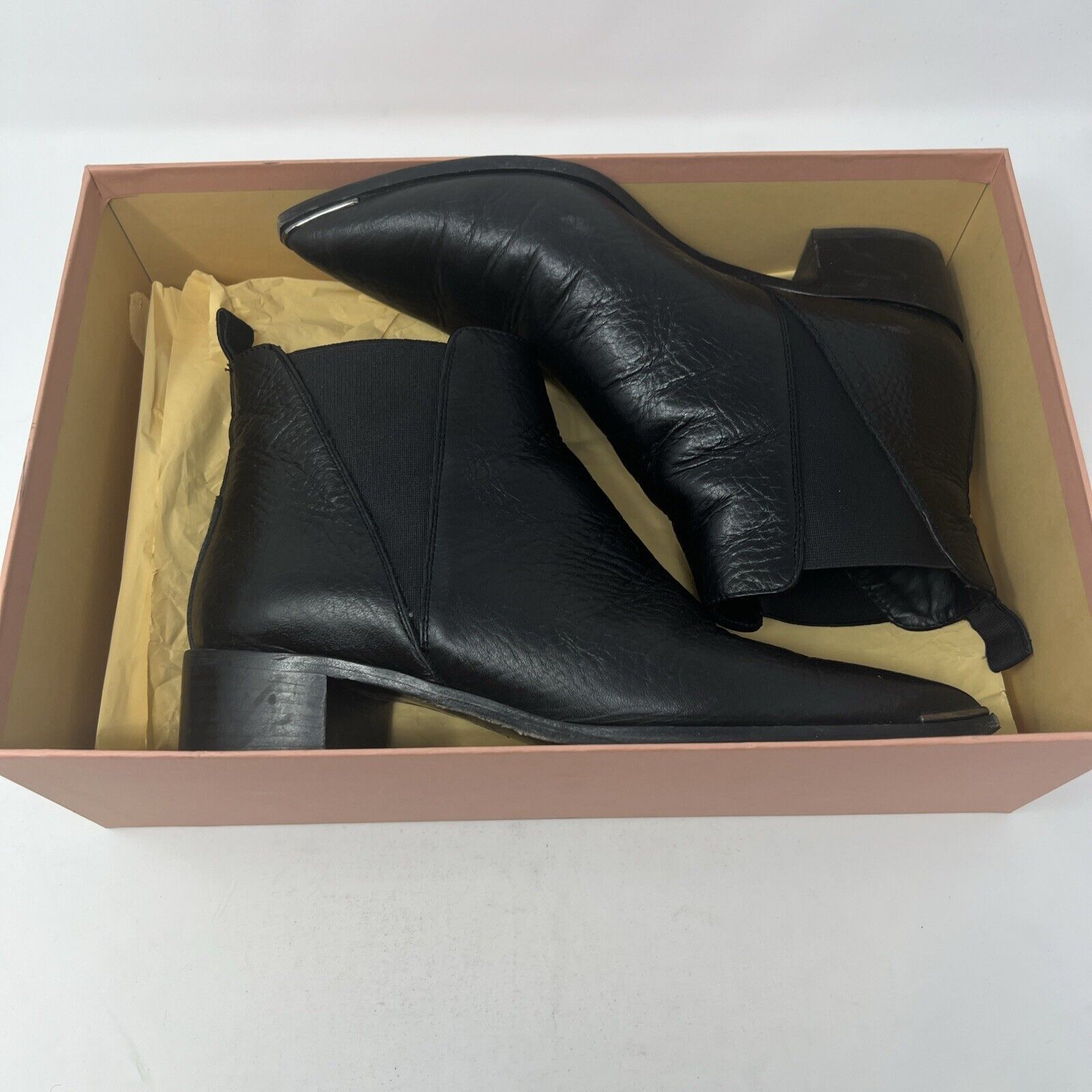 Acne Studios Acne Studios Jensen Boots In Grain Leather Size 39 Black Size US 8 / IT 38 - 16 Thumbnail