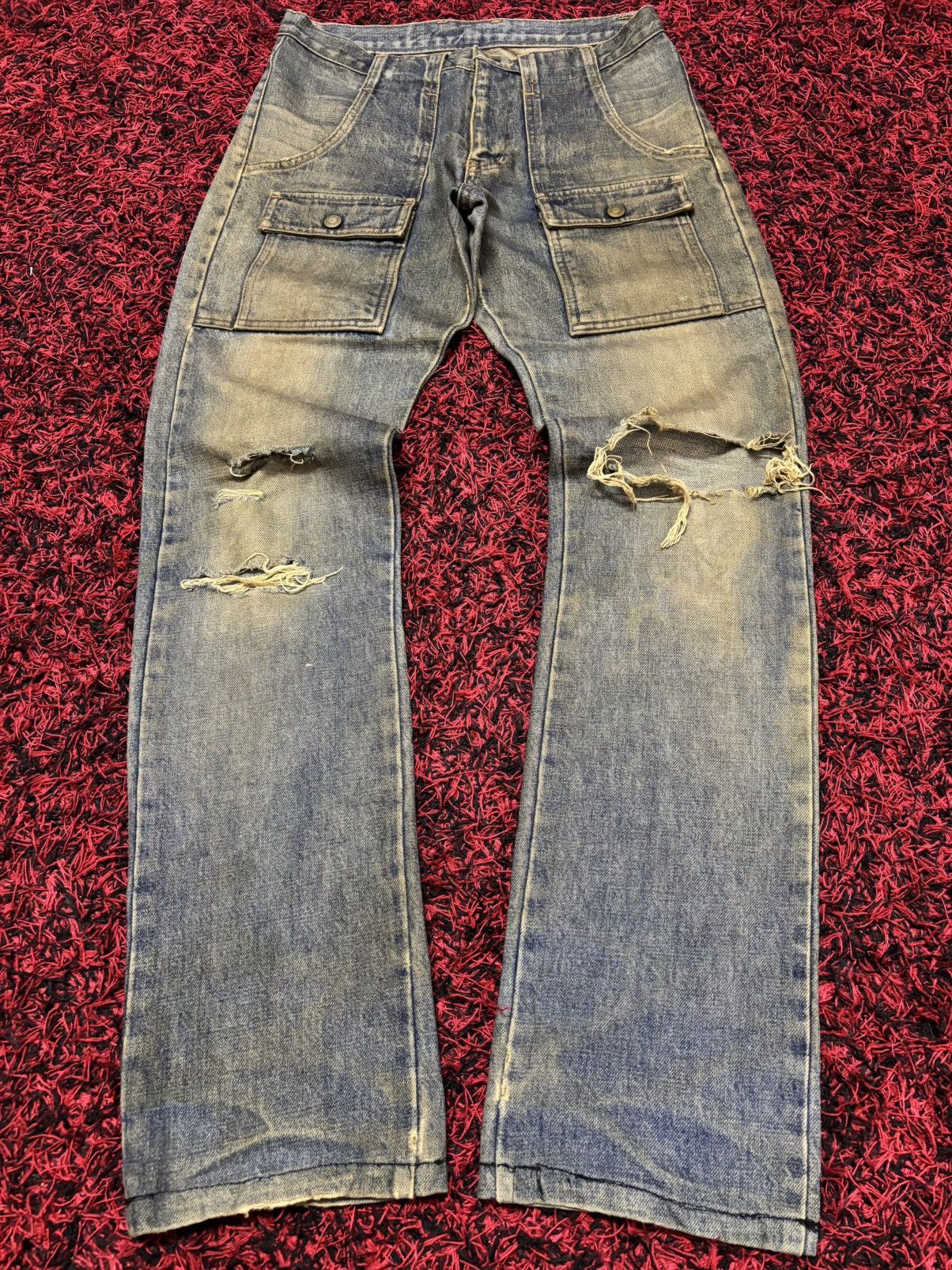 Vtg Japanese Brand Bushpant Mud Washed Jeans