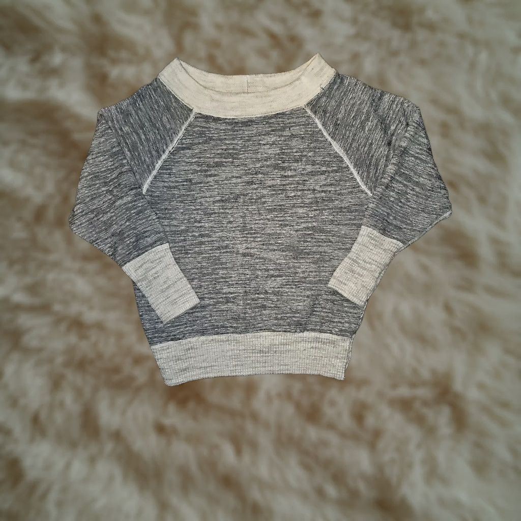 Free People Free People Reversible Sweater Women's L Blue White Casual Preppy Hipster 90s City College Pullover Reversible Mens Womens Girls Boys? Size L / US 10 / IT 46 - 1 Thumbnail