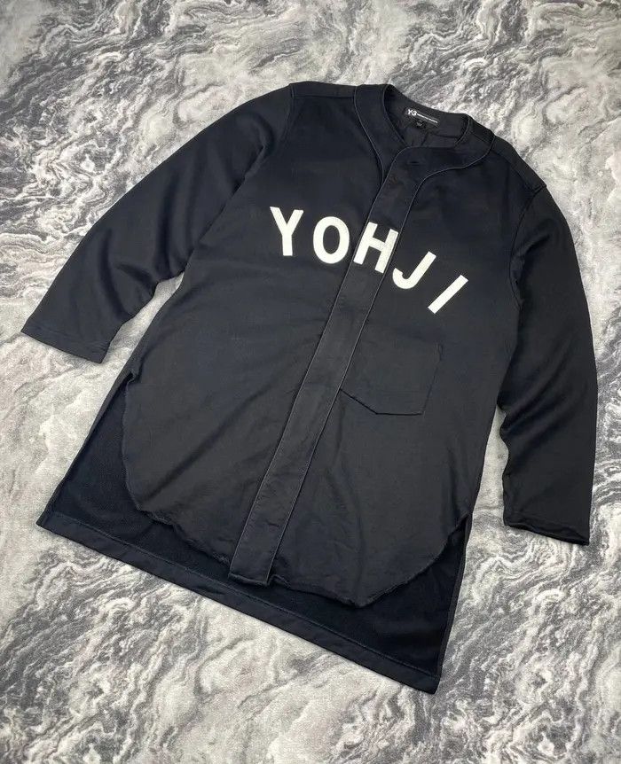 Adidas × Y-3 Y3 Adidas Yohji Yamamoto Oversized Baseball Shirt Jersey Size US S / EU 44-46 / 1 - 2 Thumbnail