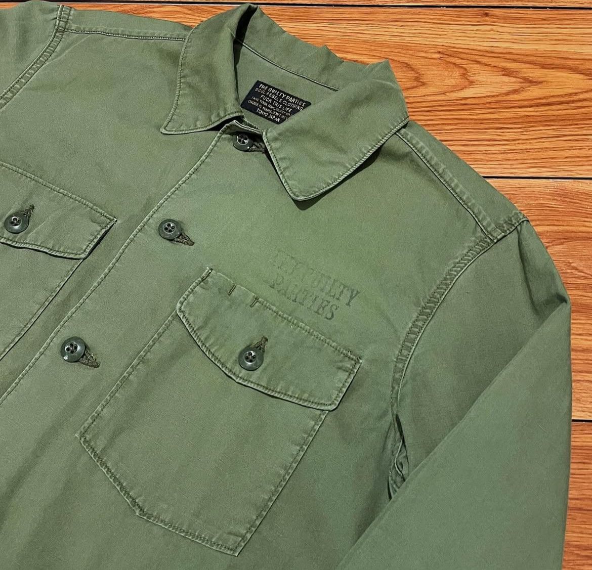 Wacko Maria 2000s Wacko Maria Guilty Parties Aloha Tokyo Military Shirt Size US M / EU 48-50 / 2 - 3 Thumbnail