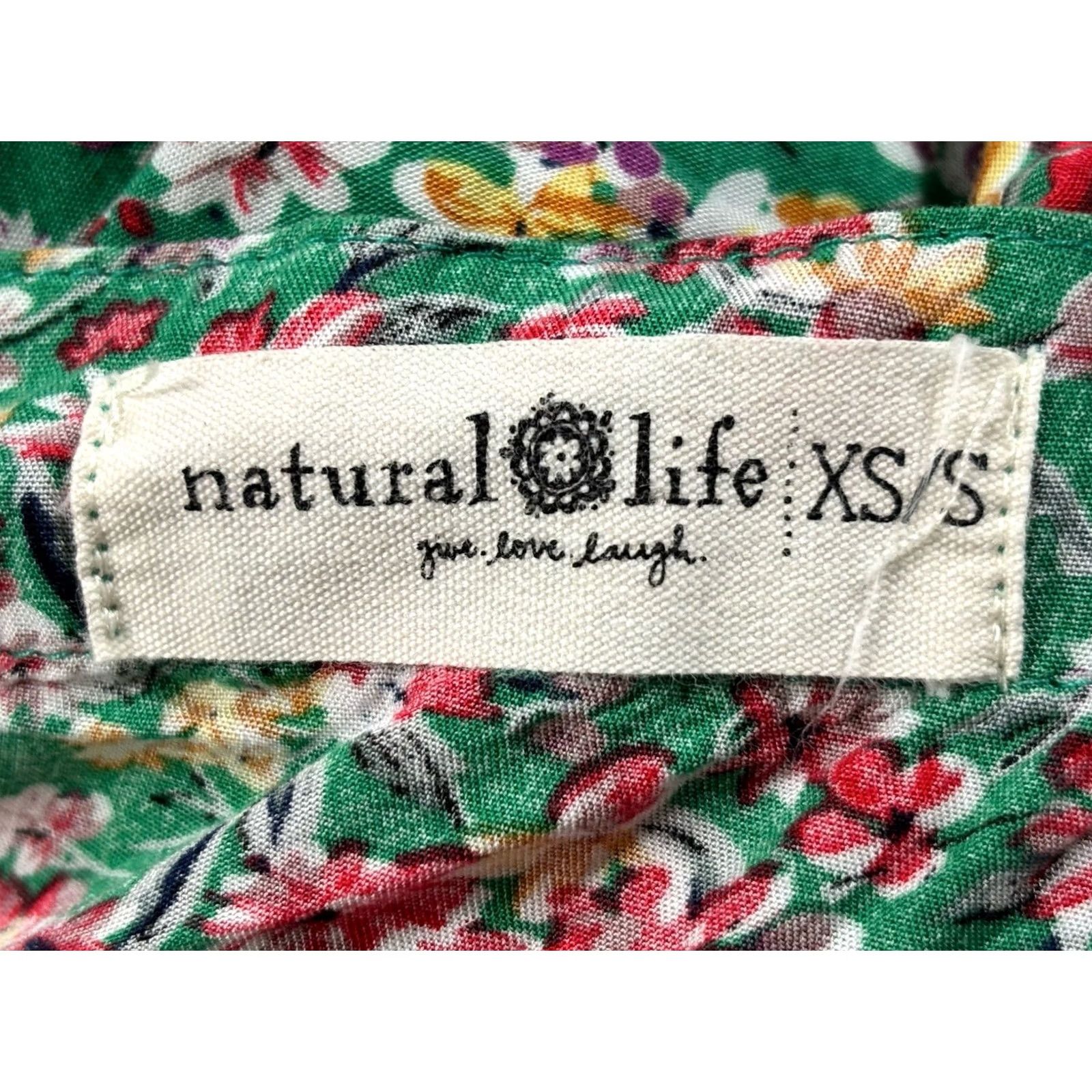 Vintage Natural Life Empire Waist Boho Cottagecore Floral Maxi Dress Women’s XS S Flowy Dress Size XS / US 0-2 / IT 36-38 - 7 Thumbnail