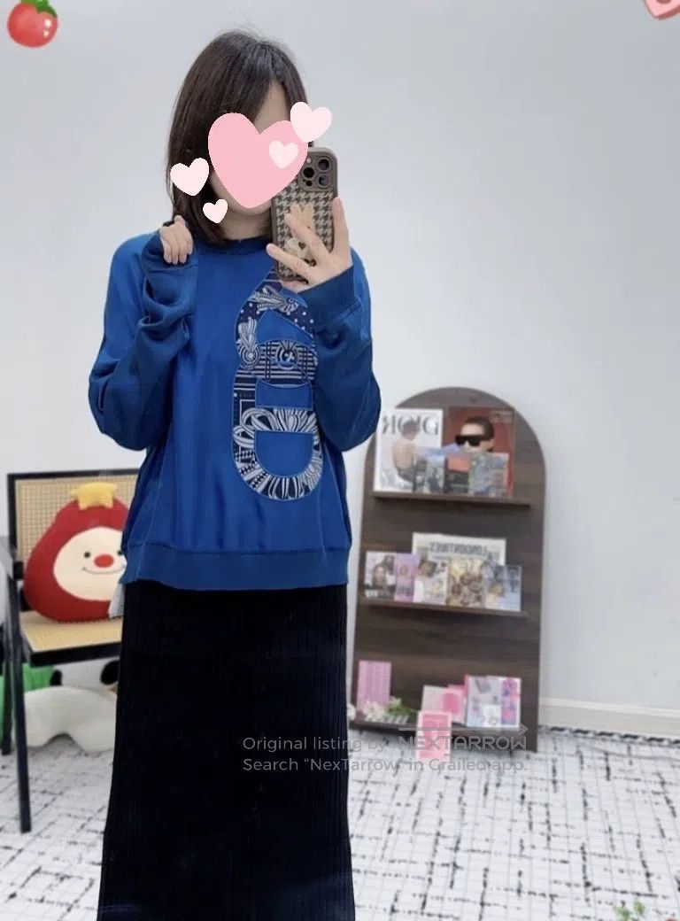 Hermes Hermes Lake Blue Pig Nose Sweatshirt Size XS / US 0-2 / IT 36-38 - 9 Thumbnail