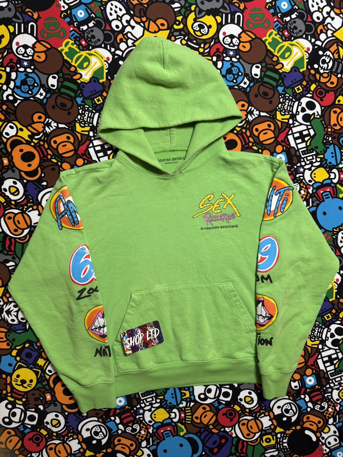 Chrome Hearts Chrome Hearts Green Matty Boy Records Pullover Hoodie Size US S / EU 44-46 / 1 - 2 Thumbnail