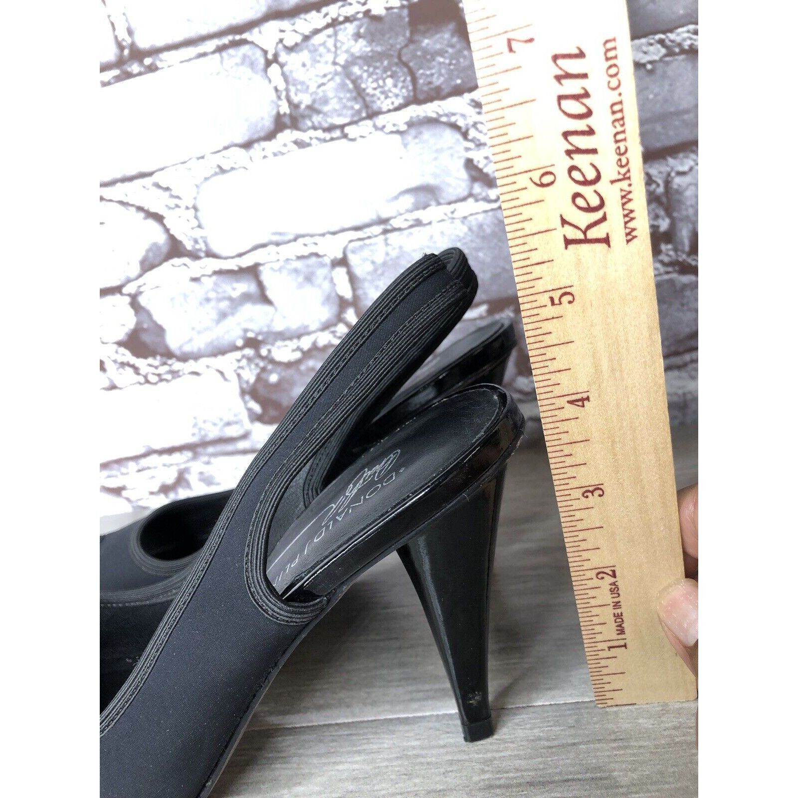 Donald Pliner Donald J Pliner Fenia Couture Black Fabric Stiletto Heels Wo Size US 7.5 / IT 37.5 - 10 Thumbnail