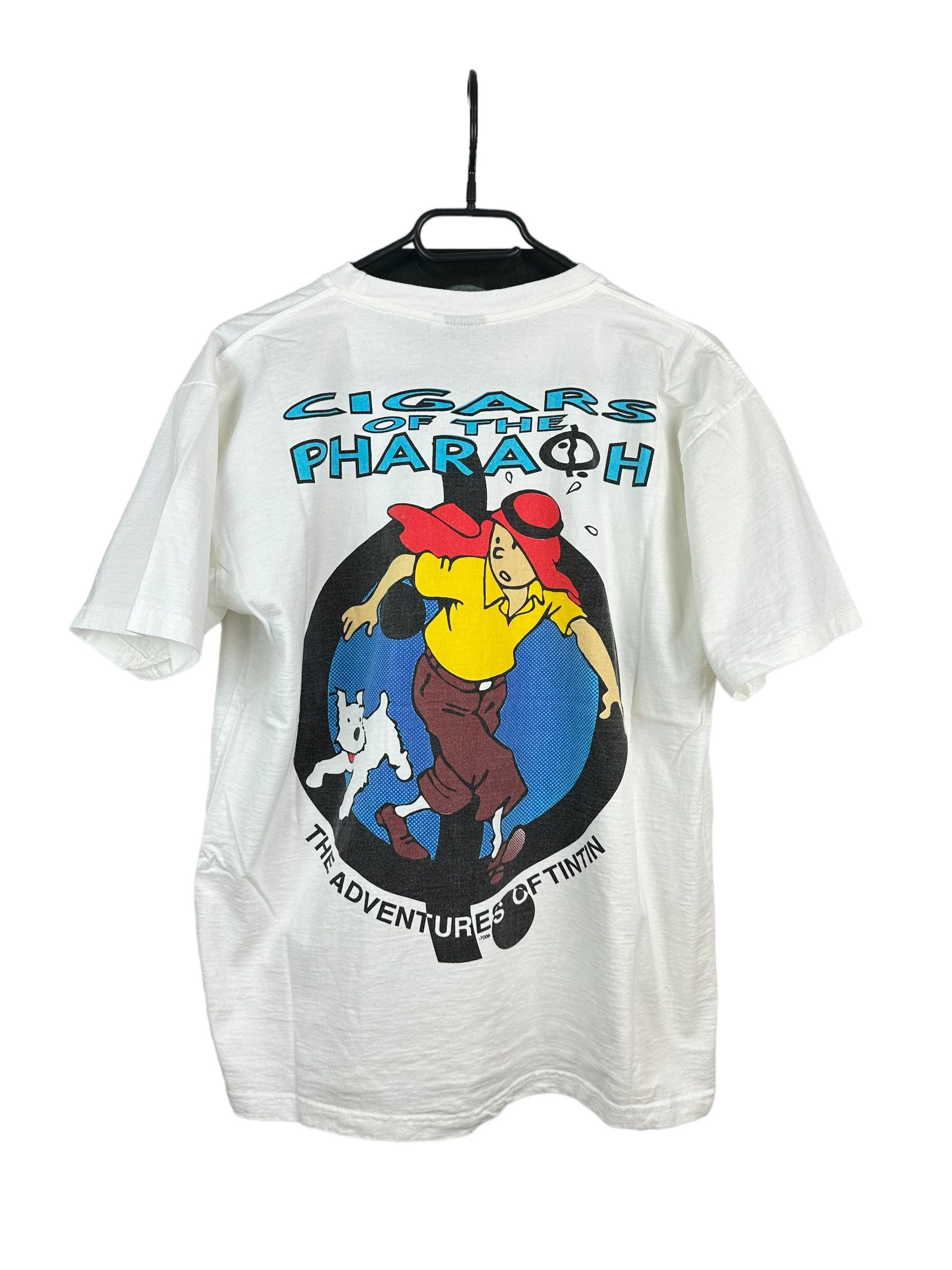 Cartoon Network × Vintage Vintage Adventures Tintin Cigaras Of Pharaon Shirt Tee Rare Size US M / EU 48-50 / 2 - 1 Thumbnail