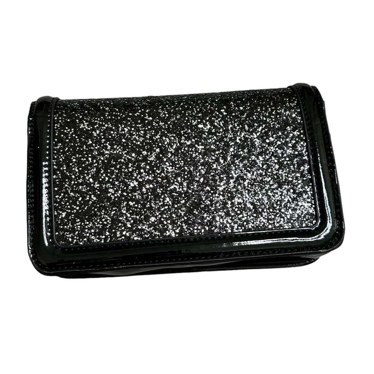 Badgley Mischka Badgley Mischka black silver glitter small crossbody clutch Size ONE SIZE - 4 Thumbnail