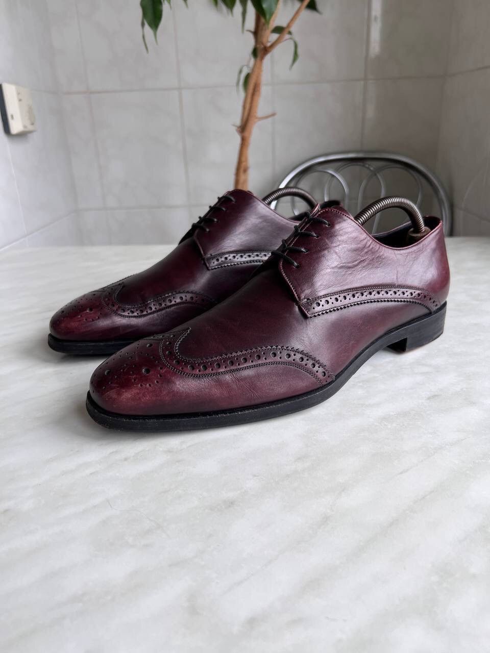 Prada × Vintage PRADA Brogue Oxfords Vintage y2k luxury grunge archive Size US 9 / EU 42 - 3 Thumbnail