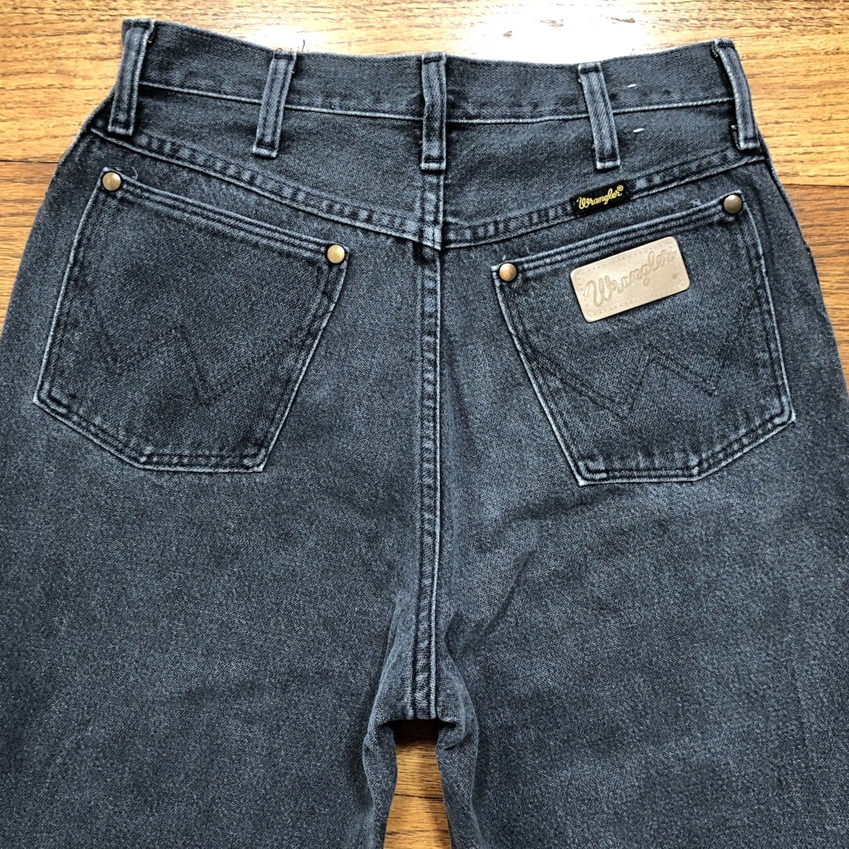 Wrangler VINTAGE Wrangler Cowboy Cut Jeans Womens 12 30 Inseam Faded Gray USA Western Size 34" / US 12 / IT 48 - 3 Thumbnail